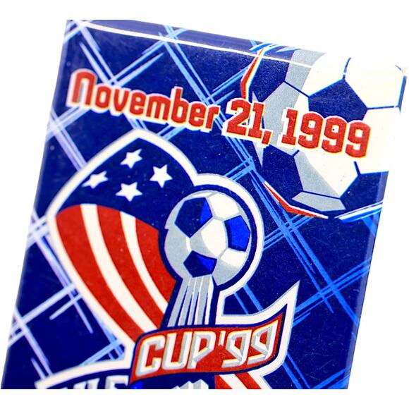 MLS Cup 1999 Vintage Blue Brooch Pin - LA Galaxy vs DC United - Picture 3 of 5